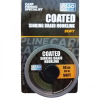 Fir Textil Cu Camasa Asso Coated Soft Sinking Braid Hooklink 35lb 10m