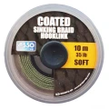 Fir Textil cu Camasa ASSO Coated Soft Sinking Braid Hooklink 35Lb 10m