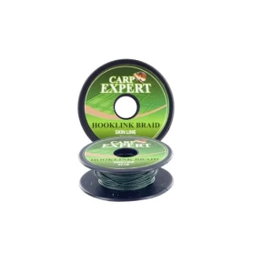 Fir Textil cu Camasa Carp Expert SKIN LINE 15LBS MOSS GREEN 10M
