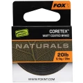 Fir Textil cu Camasa Fox Naturals Coretex, Verde Inchis, 20m, 20lb/9.1kg Fir Textil cu Camasa Fox Naturals Coretex, Verde Inchis, 20m, 20lb/9.1kg
