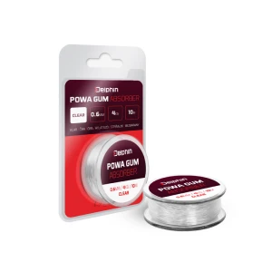 Elastic Delphin Powa Gum Absorber Clear, 0.8mm, 6kg, 8m