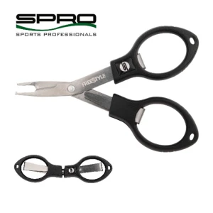 Foarfeca Pliabila Pentru Fir Textil Si Inele Despicate Spro Freestyle Folding Action Pliers