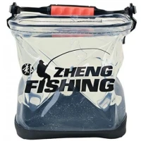 Bac Pliabil Zheng Fishing, Transparent, 5L, 20x20x20cm Bac Pliabil Zheng Fishing, Transparent, 5L, 20x20x20cm