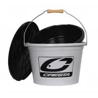 Galeata CRESTA Cu Bac Si Capac Light Grey, 18L