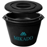 Galeata MIKADO Cu Bac Si Capac, 25L, Black
