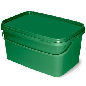 Galeata Patrata cu Capac Delphin Classa Verde, 5L Galeata Patrata cu Capac Delphin Classa Verde, 5L