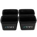 Geanta EVA + 4 Bacuri RIVE Bait Tub Case L, 36x36x11cm