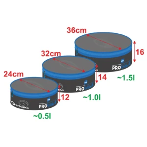 Set 3 Bacuri Garbolino Rotunde cu Fermoar diametre 24,32,36cm EVA Pro Bowl Zipped Set 3 Bacuri Garbolino Rotunde cu Fermoar diametre 24,32,36cm EVA Pro Bowl Zipped