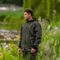 Jacheta Avid Carp Thermite Soft Shell Hoodie, Marime 3XL