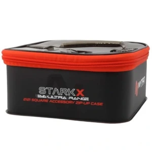 Geanta Accesorii Nytro Starkx L 24x24cm Eva Patrata Capac Transparent Cu Fermoar