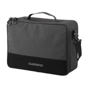 Geanta Pentru Mulinete Shimano Reel Pouch Large Black/grey 31x41x17cm