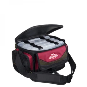 Geanta Berkley Spinning Red Black Plus 4 Cutii 18.5x28x19.5cm