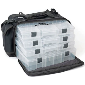 Geanta Spinning Fox Rage Stacker Medium Plus 5 Cutii Naluci 45x24x26cm