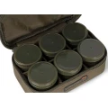 Geanta Fox Voyager 8 Pot Hookbait Case, Kaki, 25x12x16cm Geanta Fox Voyager 8 Pot Hookbait Case, Kaki, 25x12x16cm