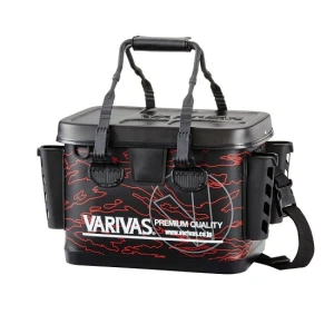 Geanta Varivas Tackle Bag Cu Suport Lansete 36cm Red