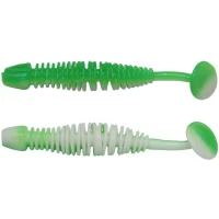 Grub BERKLEY PowerBait Power Leech, Green / White, 6cm, 10buc/pac Grub BERKLEY PowerBait Power Leech, Green / White, 6cm, 10buc/pac
