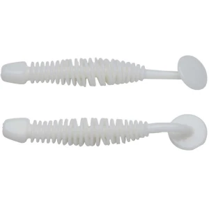 Grub Berkley Powerbait Power Leech, Milky White, 6cm, 10buc/pac