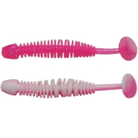 Grub BERKLEY PowerBait Power Leech, Pink / White, 5cm, 12buc/pac Grub BERKLEY PowerBait Power Leech, Pink / White, 5cm, 12buc/pac