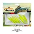 Grub FAST STRIKE Flexi Worm, 5cm, White Neon Back, 10buc/pac