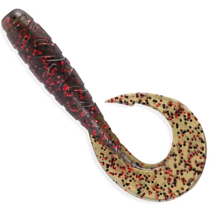 Grub FISHUP Mighty Grub 13.3cm, Motor Oil Red, 4buc/pac