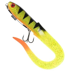 Grub Fox Rage Slick Eel Loaded, Uv Perch, Nr.1/0, 28cm, 1buc/pac