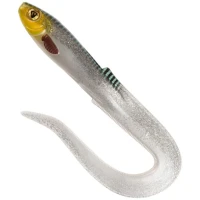 Grub Fox Rage Slick Eel, Uv Silver Halo, 35cm, 1buc/pac