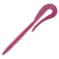 Grub Libra Bass Crazy Tail Worm, 019 Hot Pink, 14cm, 8buc/pac