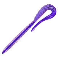 Grub Libra Bass Crazy Tail Worm, 020 Purple, 14cm, 8buc/pac