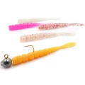 Grub Mustad Aji Micro Fla, Orange Glow Glitter, 5cm, 15buc/pac