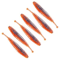 Grub Reiva Tiny Worm, Orange Disco, 6cm, 6buc/pac