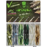 Set Naluci Gunki Tipsy Sxl Clear Water, 7.6cm, 120buc/pac