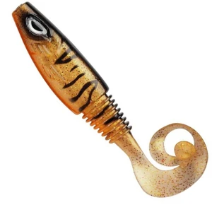 Shad Berkley Sick Curl, Motoroil Burbot, 8cm, 48buc/pac