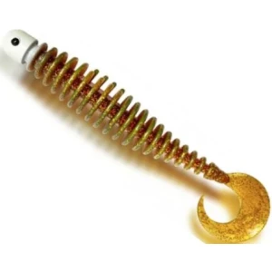 Soft Bait Black Cat Curly Worm Grub, Motor Oil, 17cm, 1buc/pac Soft Bait Black Cat Curly Worm Grub, Motor Oil, 17cm, 1buc/pac