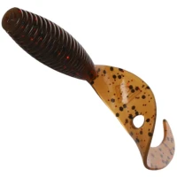 Twister Mikado Grub, Brown Pumpkin, 6.4cm, 6buc/pac Twister Mikado Grub, Brown Pumpkin, 6.4cm, 6buc/pac