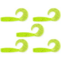 Twister Nevis 7.5cm, 5buc/pac, Verde Neon Glitter