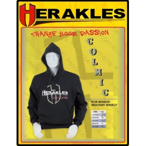 Hanorac Cu Gluga Colmic Herakles Negru M