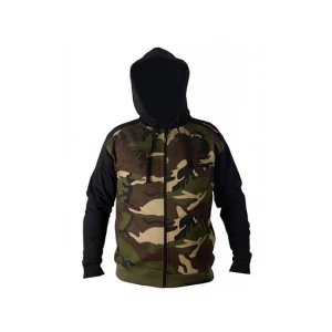 Hanorac Avid Carp Camo Black Zip Xxl