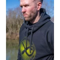 Hanorac MATRIX Large Fade Logo Hoody, Black/Lime, Marime M