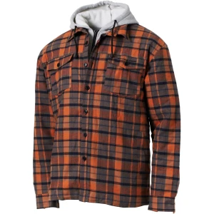 Hanorac Savage Gear Twin Shirt Jacket Check Xxl, Orange Grey