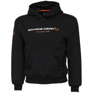 Hanorac Savage Gear Junior Logo Black Ink 14-16 Ani