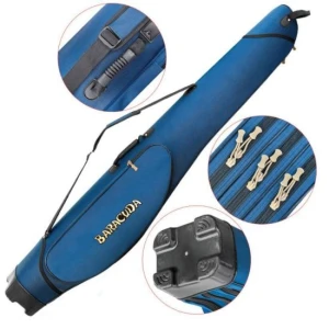 Husa Lansete Baracuda B45 150cm 3 Compartimente Albastra