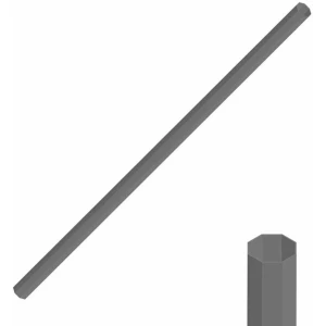 Tub Protectie Octogonal Rive Pentru Lansete Si Kit-uri, Smoke Grey, 50mm, 182cm