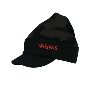 Caciula Varivas Tricotata Cu Cozoroc Black Camo