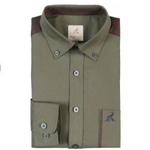 Camasa VERNEY CARRON Chemise Nouan, Kaki, Marime L