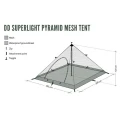 Cort 1 Persoana cu Plasa Anti Insecte DD SuperLight Pyramid