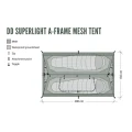 Cort 2 Persoane cu Plasa Anti Insecte DD SuperLight