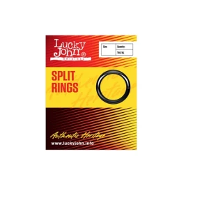 Inele Despicate Lucky John Split Rings  Nr.002 5kg Black Nickel  10 Buc/plic