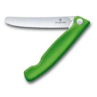 Briceag Cutit Pliabil Victorinox, Swiss Classic Paring Knife, Lama Zimtata 11cm, Verde