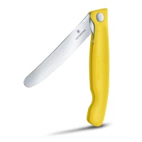 Briceag Cutit Pliabil Victorinox, SwissClassic Paring Knife, Lama Zimtata 11cm, Galben Briceag Cutit Pliabil Victorinox, SwissClassic Paring Knife, Lama Zimtata 11cm, Galben