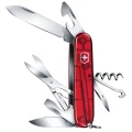 Briceag Multifunctional Victorinox, Climber, 9.1cm, Rosu Transparent, Blister